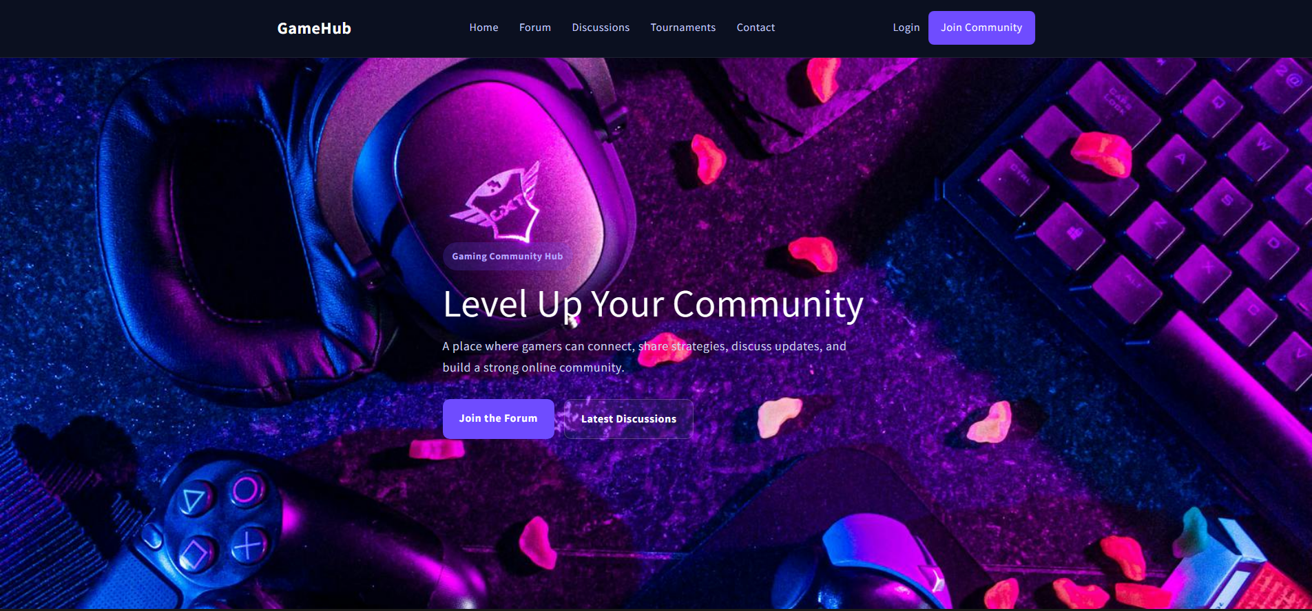 GameHub Shopify Community Website